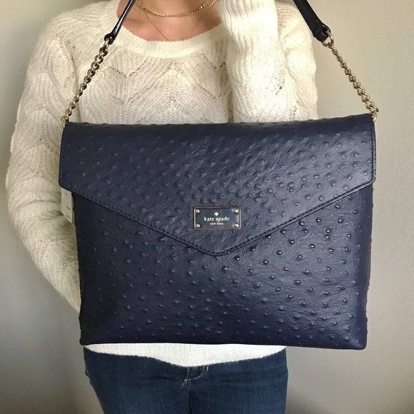 Kate Spade Shoulder Bag French Navy - Picture 3 of 14